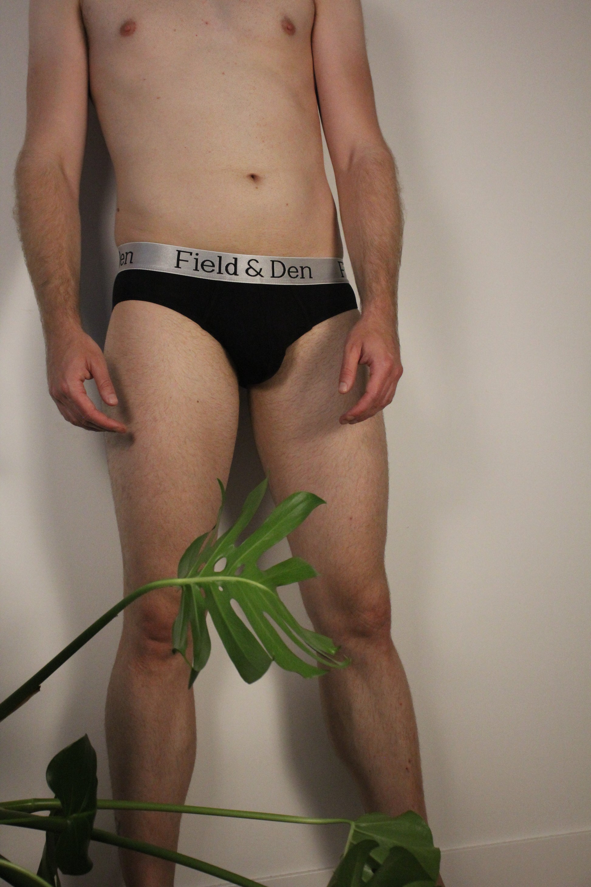Midnight Black Bamboo Underwear - Briefs – fieldandden