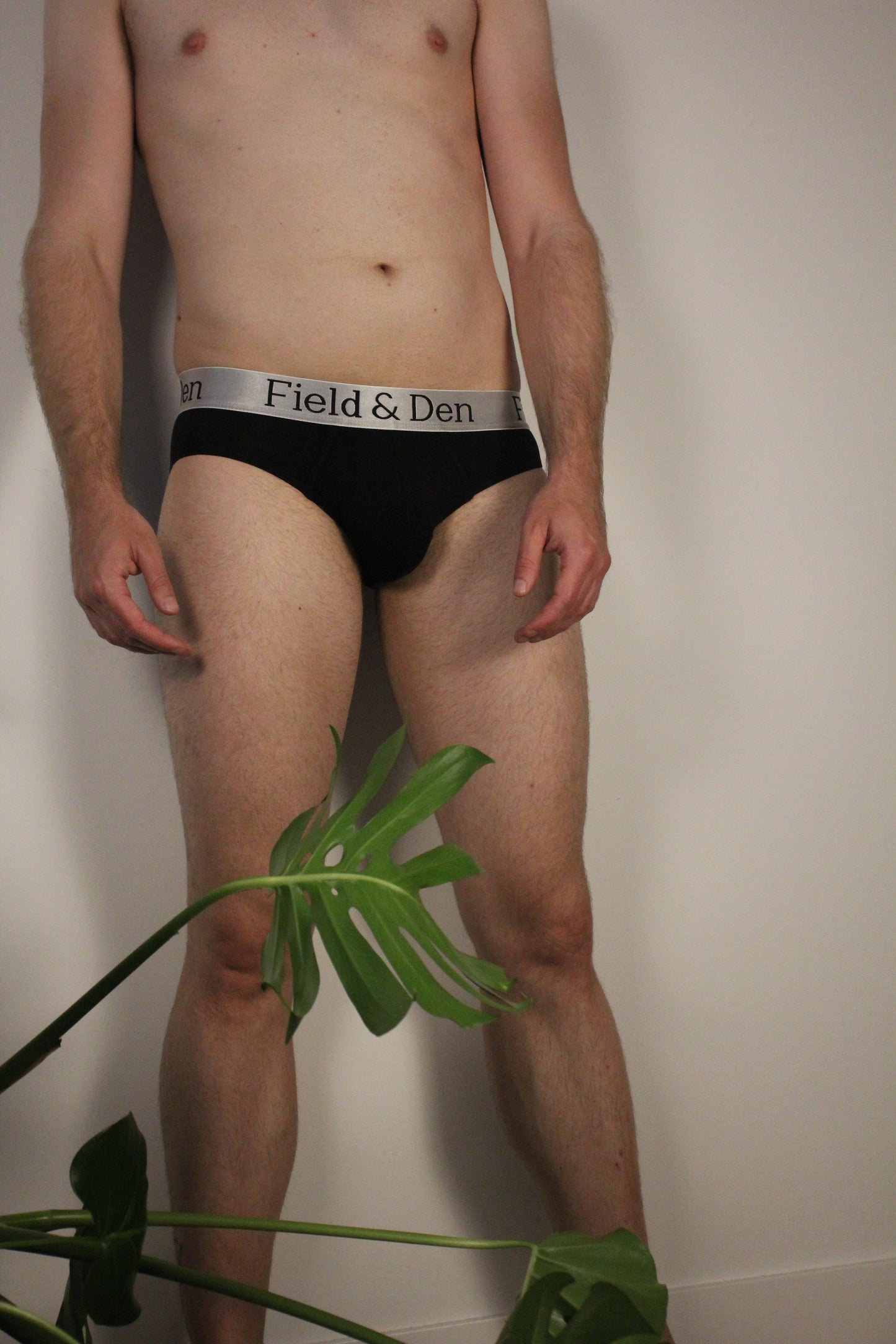 Midnight Black Bamboo Underwear - Briefs