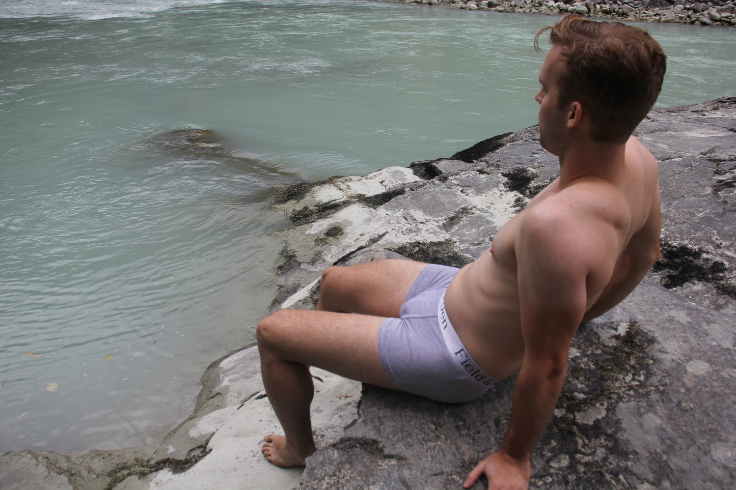 Stone Grey Bamboo Underwear - Trunks